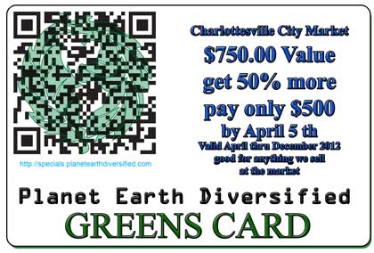 photo of Planet Earth Diversified Greens Card