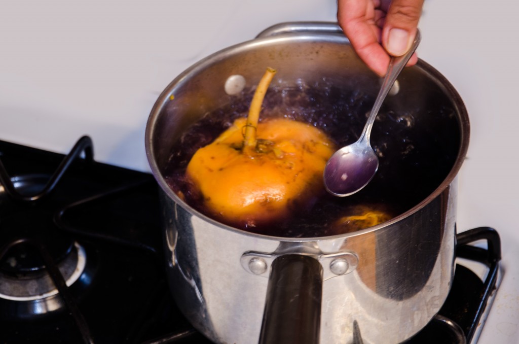 boiling the Purple Potato