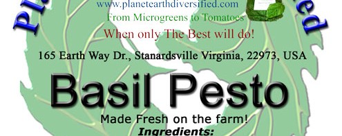 Basil Pesto Label